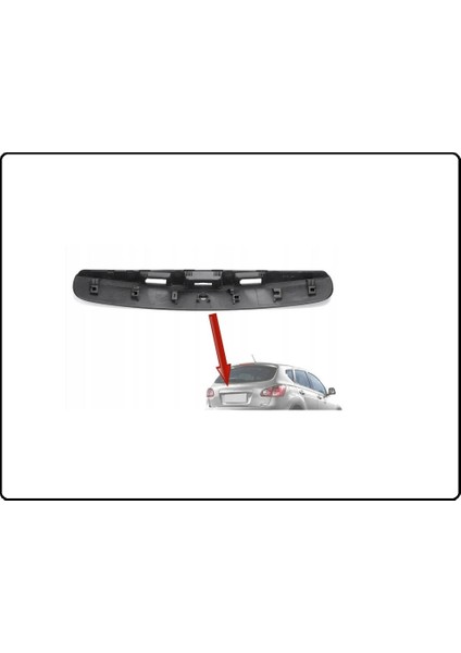 Jakuza Bagaj Kapak Çıtası Nissan Qashqai 2010-2013 (Kamera Delikli)