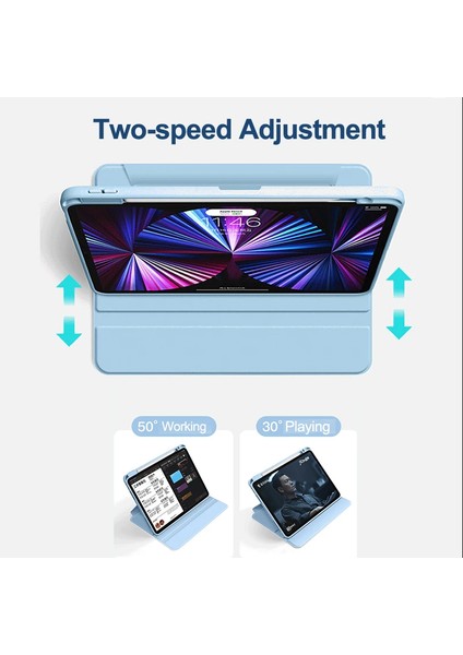 Samsung Tab Galaxy S8 Plus SM-X800 Kalem Bölmeli Dönebilen Standlı Sağlam Kılıf Fonksiyonlu fırsatları