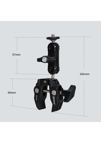 Tablet, Telefon, Monitör, Led, Mikrofon,ışık Tutucu Jmary Sr-56 Ayarlanabilir Alüminyum Kelepçe