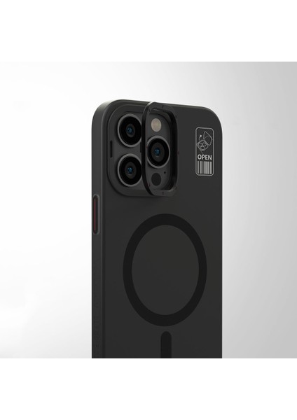 iPhone 14 Pro Uyumlu Kılıf Magsafe Şarj Özellikli Standlı Youngkit Hermit Bracket Serisi Kapak