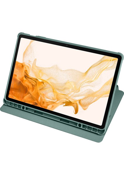 Samsung Galaxy Tab S8 Plus 12.4” X800 Kılıf Simplism 360 Dönen Yatay Dikey Standlı Kalemlikli