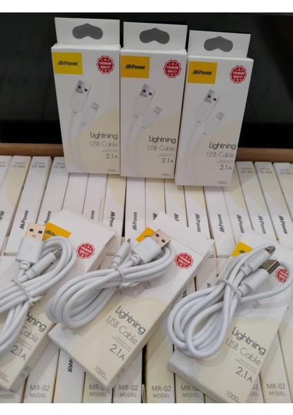 M-Power Lightning 2,1 A Iphone Şarj ve Data Kablosu