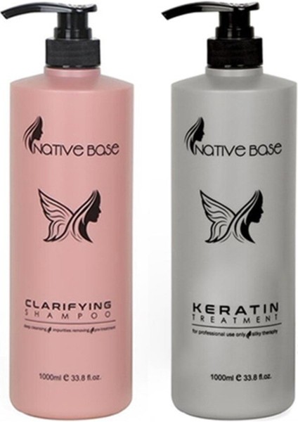 Native Base Keratin Bakım 1 lt + Clarifying Şampuan 1 lt