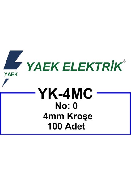 Yaek Elektrik Çivili Kroşe Ø 4 mm