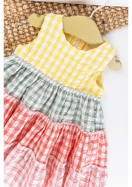 Pötikare Desenli Renkli Yazlık Kız Bebek Elbise fiyatları