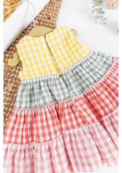 Pötikare Desenli Renkli Yazlık Kız Bebek Elbise fırsatları