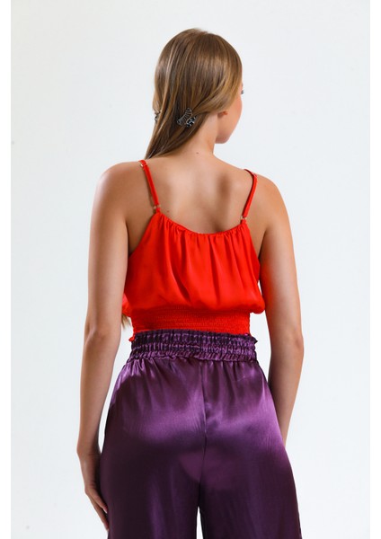 Gipeli Baskılı Saten Bluz | BLZ34223 indirimleri