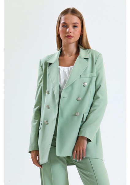 Içi Astarlı Hürrem Kumaş Oversize Blazer Ceket | CKT34236