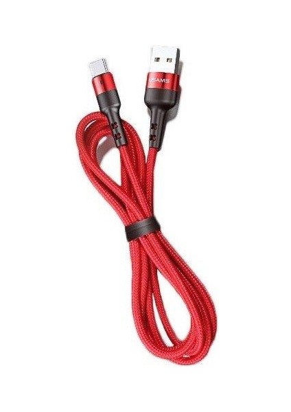 Usams U26 1metre 2.0A USB To Mikro USB Örgü Kaplama Şarj ve Data Kablosu