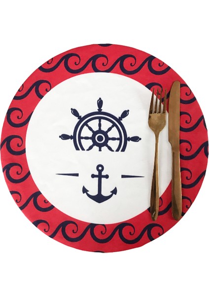 Dümen Çapa Desen Amerikan Servis, Kumaş Supla