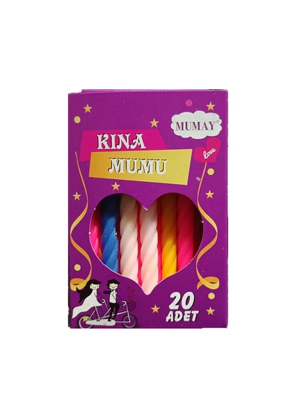 Kına Mumu 20 Adet