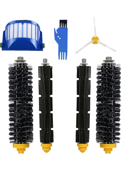 I-Robot Roomba 600 Serisi Uyumlu 5 Parça Yedek Filtre Fırça Seti