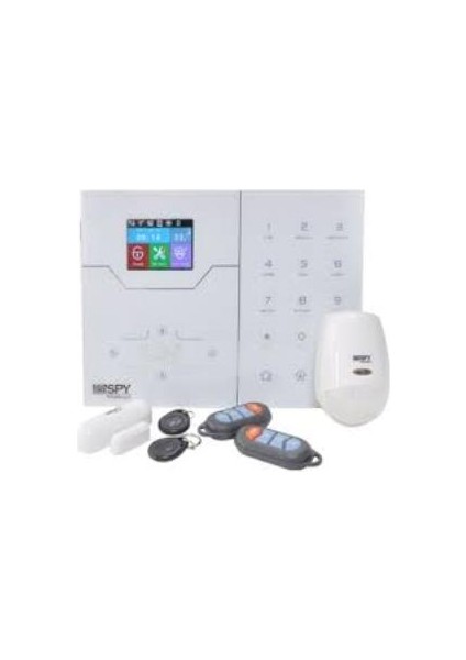 Spy SP-201IP Dahili Tcp-Ip Destekli Kablosuz Alarm Seti (1pır,1mc,2kmd.)