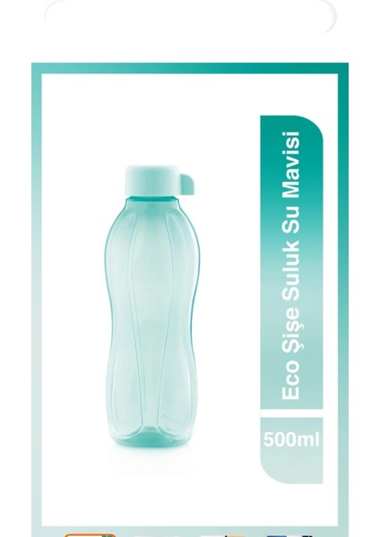 Eco Şişe Suluk 500 ml Su Mavisi