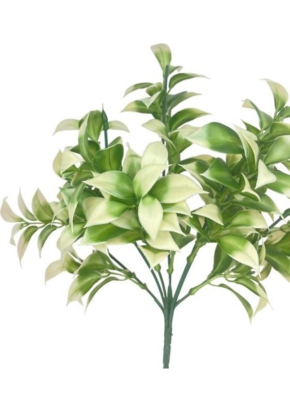 Yapay Çiçek Yeşilbeyaz Limon Yaprağı Demet Şimşir Demeti Garnitür Aradal Dekoratif Yapay Bitki indirimleri