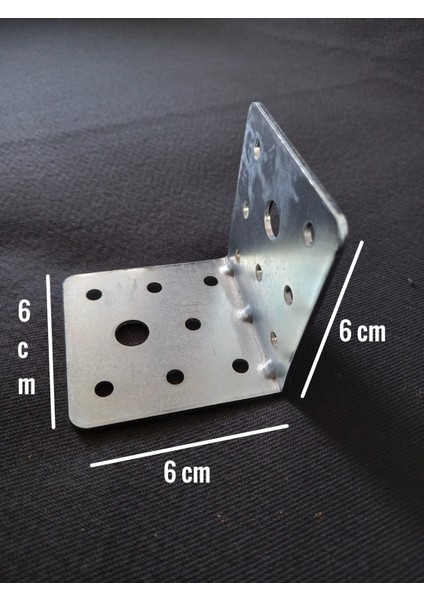 L Demir Büyük 6 x 6 cm Mobilya Askı Aparatı Raf Ayağı Raf Askı Aparatı Raf Aparatı