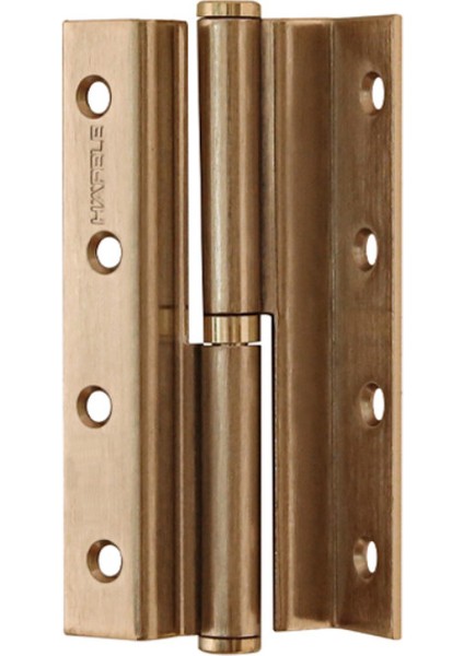 Binili Cumbalı Z Kapı Menteşesi Parlak Altın Renkli 120 mm Sol