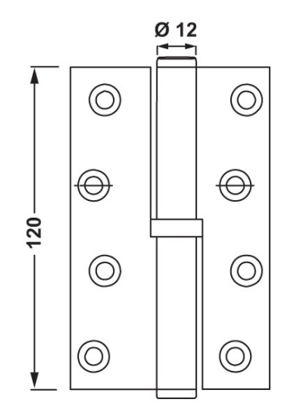Binili Cumbalı Z Kapı Menteşesi Parlak Altın Renkli 120 mm Sol fiyatları