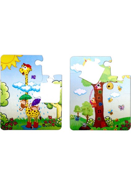 LISINYA247  Zürafa 3+ Keçe Yapboz - 3 Yaş Puzzle