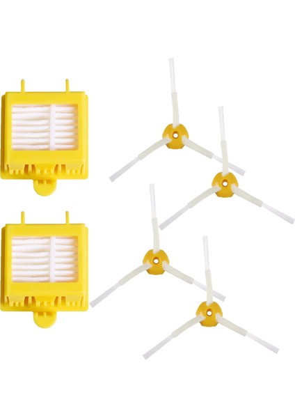 I-Robot Roomba 700 760 770 780 Uyumlu 6 Parça Yedek Filtre Fırça Seti