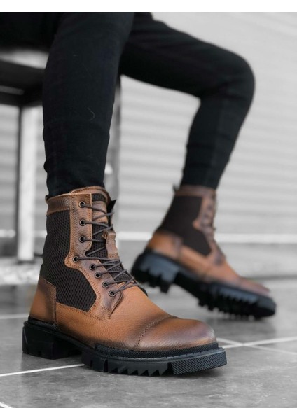 BA0183 Içi Dışı Deri Taba Erkek Postal Bot