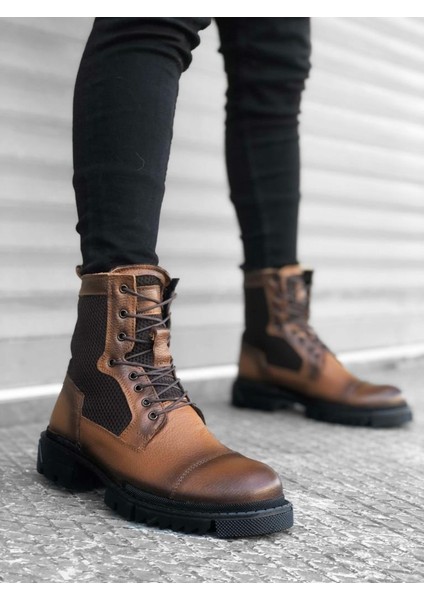 BA0183 Içi Dışı Deri Taba Erkek Postal Bot modelleri
