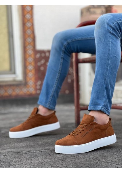 BA0104 Bağcıklı Taba Süet Beyaz Taban Spor Klasik Erkek Ayakkabı fiyatları