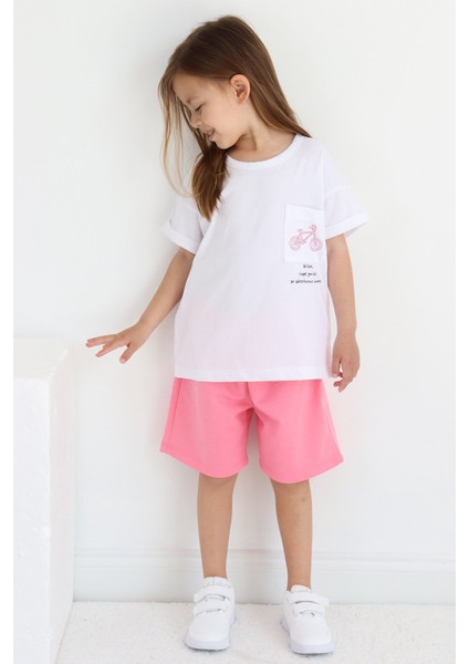 Oversize Yazlık Şortlu Kız Takım