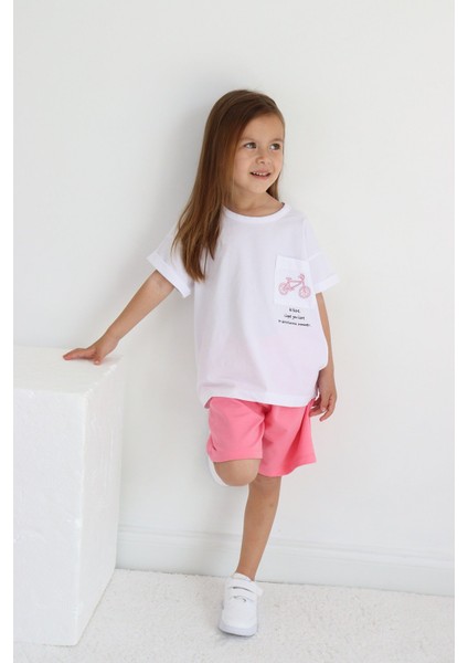 Oversize Yazlık Şortlu Kız Takım