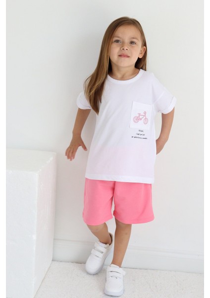 Oversize Yazlık Şortlu Kız Takım