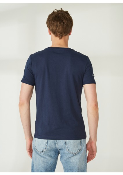 Bisiklet Yaka Mavi Erkek T-Shirt FM23S16TGBLUE indirimleri