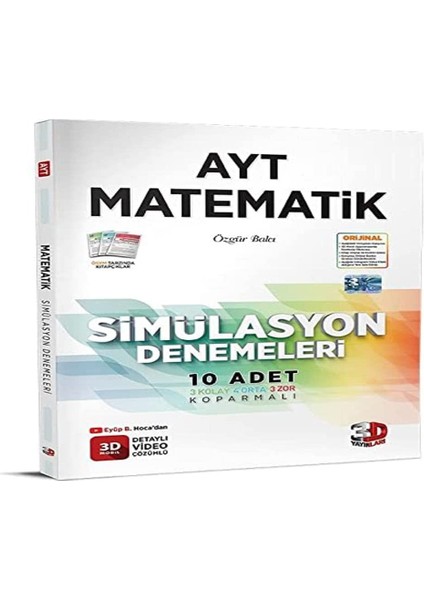 3D Yayınları 2023 Ayt Maik 10 Lu Simülasyon Deneme