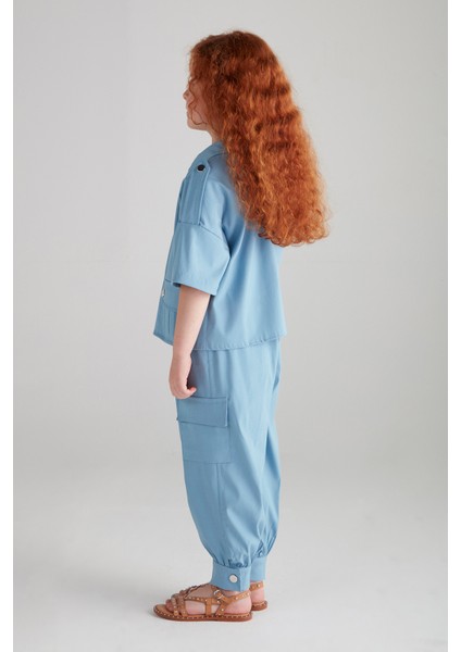 Kız Çocuk Kargo Takım (Poliviskon) - Mavi fiyatları