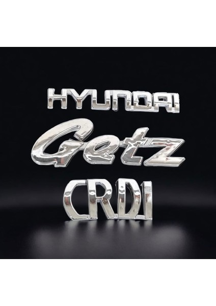 Hyundaı Getz ve Crdi Bagaj Yazısı Arma 3 Adet-Yüksek Kalite