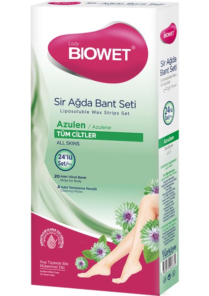 Lady Biowet Sir Ağda Bant Seti 24'lü - Azulen