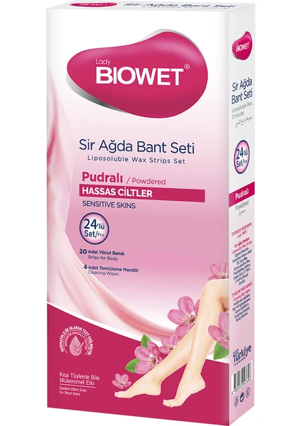 Lady Biowet Sir Ağda Bant Seti 24'lü - Pudralı