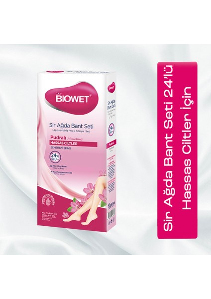 Lady Biowet Sir Ağda Bant Seti 24'lü - Pudralı