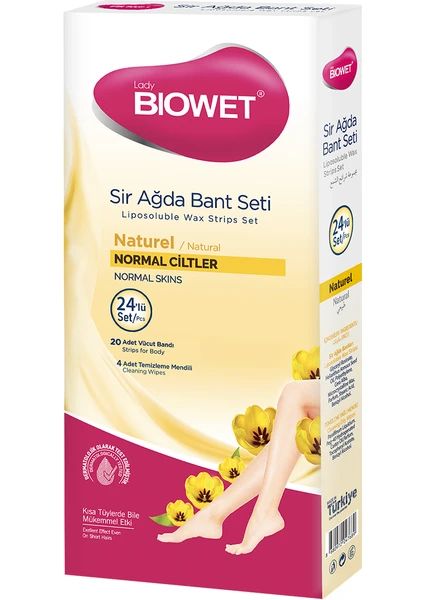 Lady Biowet Sir Ağda Bant Seti 24'lü - Naturel