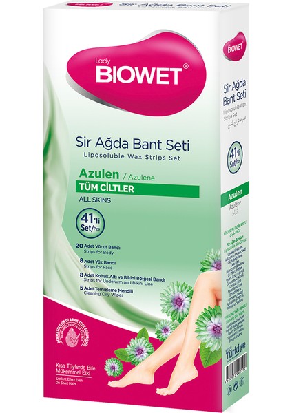 Lady Biowet Sir Ağda Bant Seti 41'li - Azulen