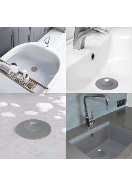 Lavabo Küvet Artık ve Saç Avcısı Peligna Design 3 Adet 718618