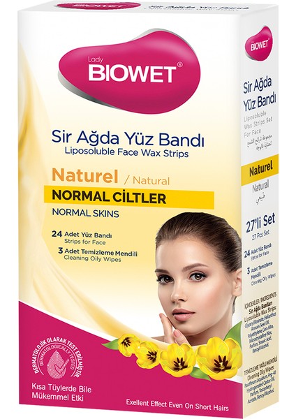 Lady Biowet Sir Ağda Yüz Bandı 27'li - Naturel