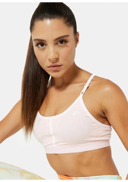 Air Dri-Fit Indy Light-Support Padded Logo Tape Sports Orta Destekli Kadın Bra DM0671-610