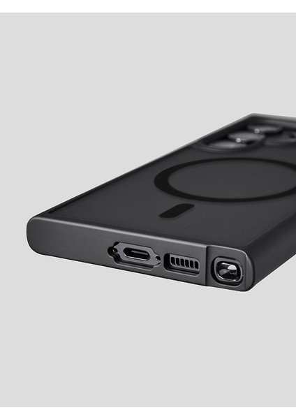 Galaxy S23 Ultra Kılıf Mat Magsafe Wireless Şarj Destekli Hassas Butonlu Soft Kenarlı Buzlu Çerçeveli Darbe Korumalı modelleri
