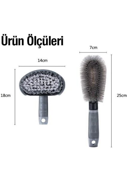 Zhltools 6 Parçalı Araba ve Lastik Temizleme Premium Set