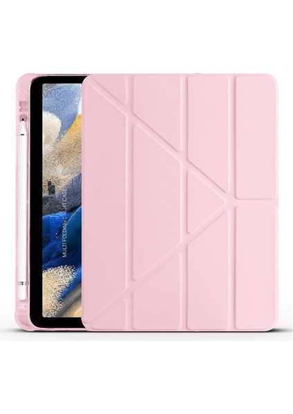 Samsung Galaxy Tab S7 Fe S8 Plus T970 X800 T733 T737 T736 12.4 Inç Kapak Kılıf Kalem Bölme Hazneli Arkası Yumuşak Silikon Mars With Pen Standlı Çizilmez Zırh