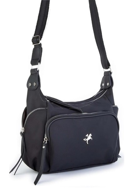 Kadın 4 Bölmeli Ayarlanabilir Uzun Çapraz Saten Su Geçirmez Omuz Çantası