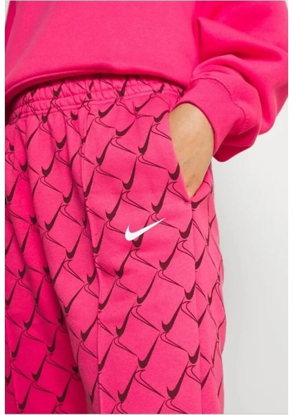 Oversized Joggers In Swoosh Print Kadın Eşofman Altı 45.09-62 Fo indirimleri