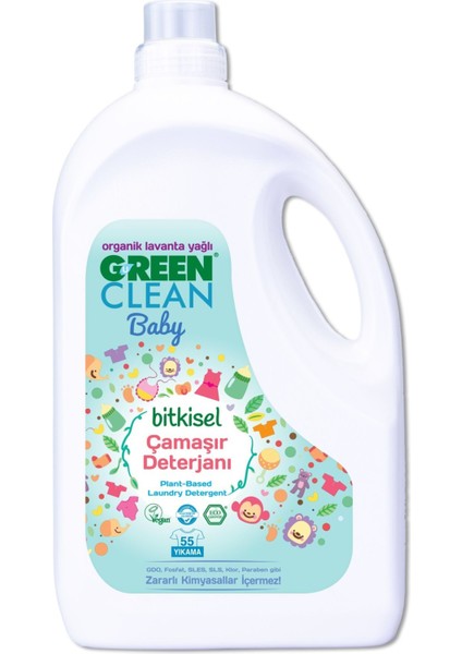 Green Clean Baby Bitkisel Çamaşır Deterjanı 2750ML