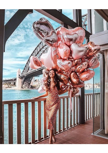 Kalp Folyo Balon 18 Inç - 45 cm Doğum Günü Konsept Balon fırsatları