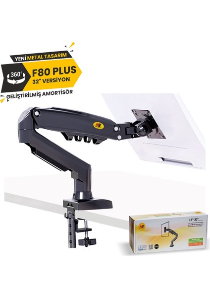 Nb F80 Plus 17-32" Profosyonel&gamer 2023V2 Limited Edition Monitör Askısı fiyatları